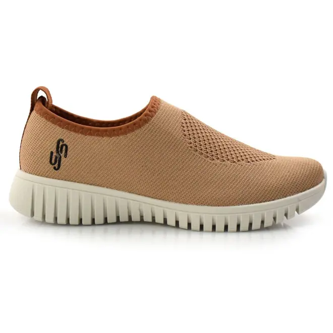 Tênis Feminino  Usaflex Marrom AE2208