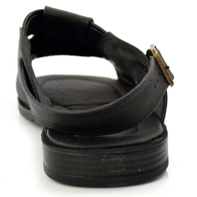 Chinelo de Couro Masculino Italianinho Preto 34302