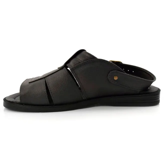 Chinelo de Couro Masculino Italianinho Preto 34302