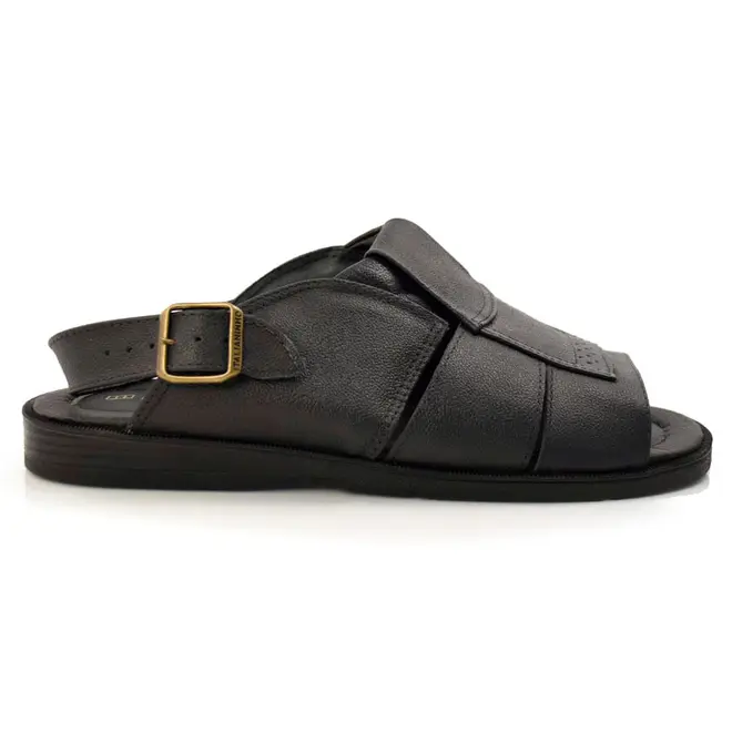 Chinelo de Couro Masculino Italianinho Preto 34302