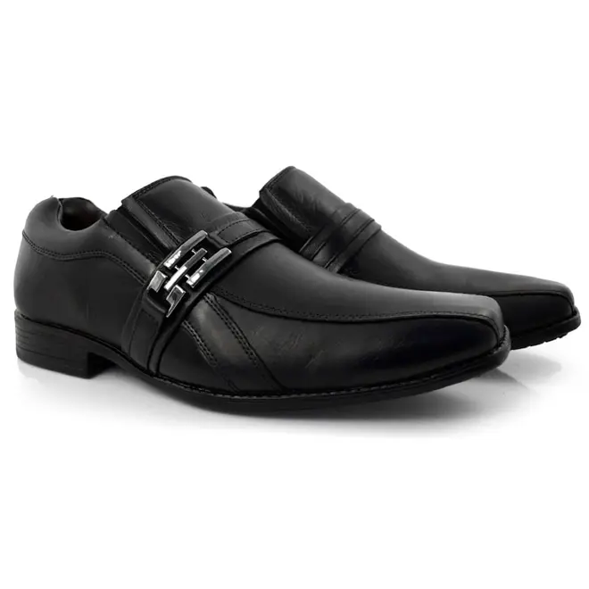 Sapato Masculino Zapattero Flex Preto 8010