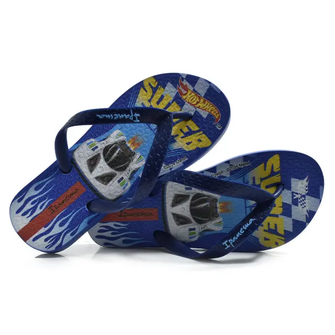 Chinelo Infantil Ipanema Hot Wheels Azul 27318