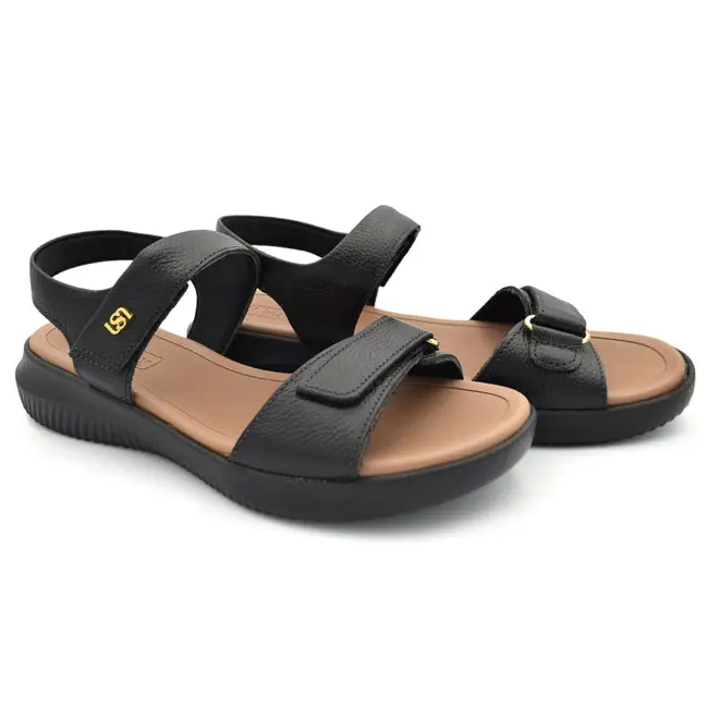 Papete de Couro Feminina Usaflex Preto AP26001