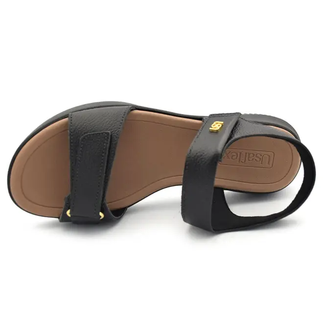 Papete de Couro Feminina Usaflex Preto AP26001