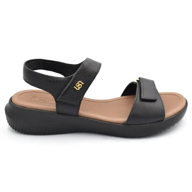 Papete de Couro Feminina Usaflex Preto AP26001