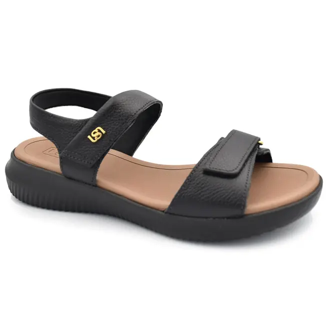 Papete de Couro Feminina Usaflex Preto AP26001