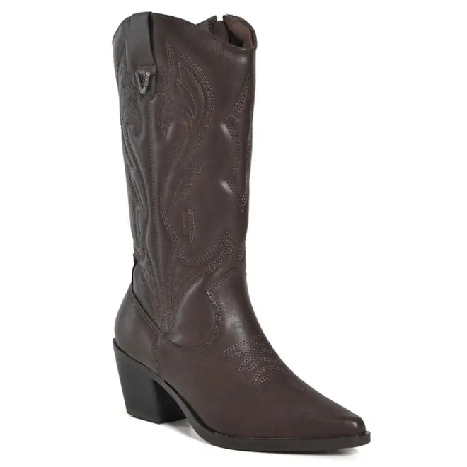Bota Texana Feminina Via Marte Marrom 257-009-01