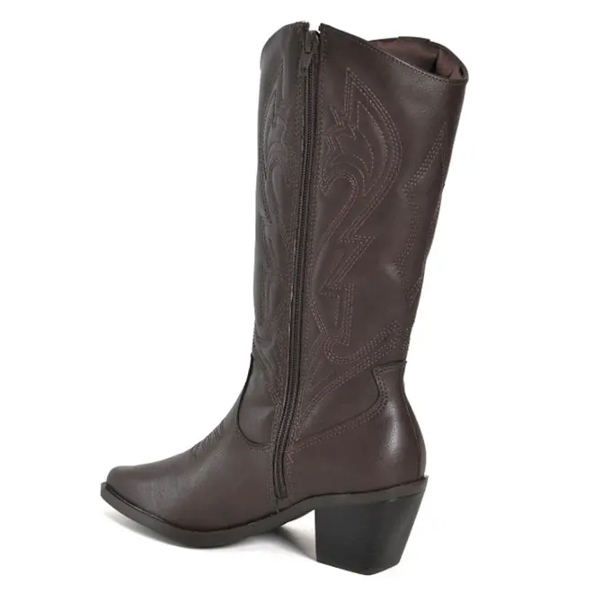 Bota Texana Feminina Via Marte Marrom 257-009-01