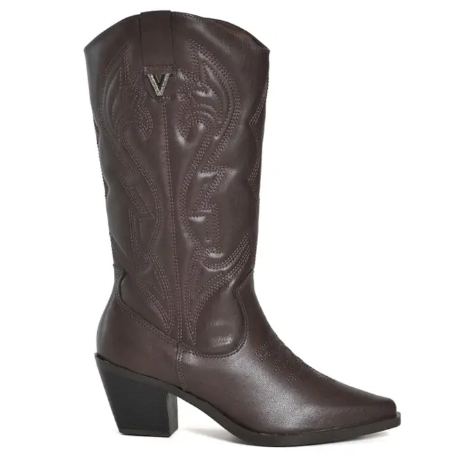 Bota Texana Feminina Via Marte Marrom 257-009-01