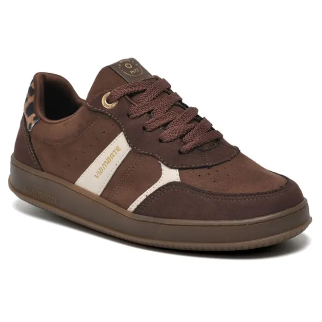 Tênis Casual Feminino Via Marte Marrom 362-008-02