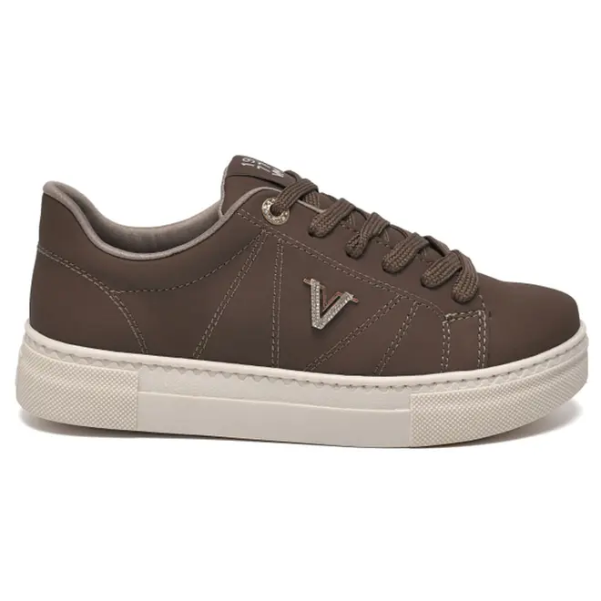 Tênis Casual Feminino Via Marte Marrom 138-021-04
