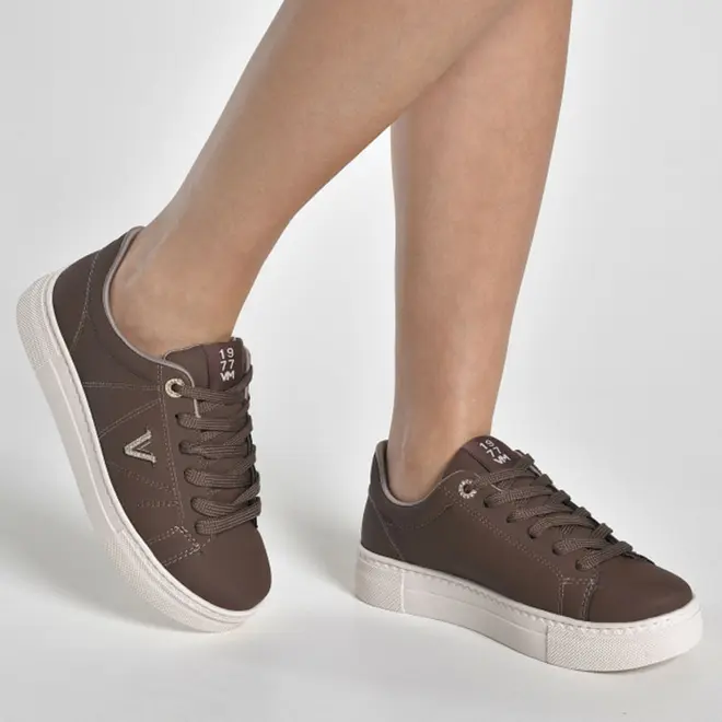 Tênis Casual Feminino Via Marte Marrom 138-021-04