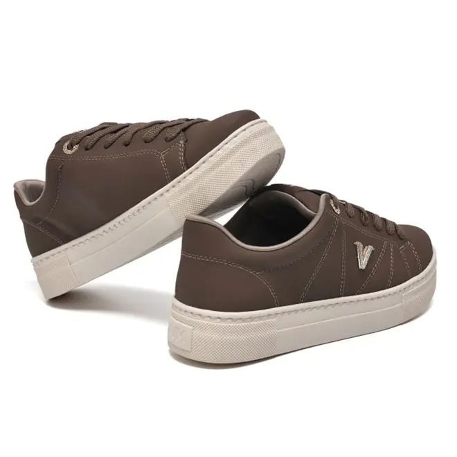 Tênis Casual Feminino Via Marte Marrom 138-021-04