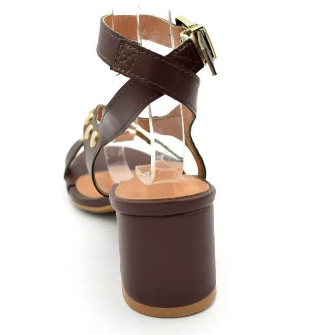 Sandália de Salto Bloco Feminina Vizzano Marrom 6291.1720.7286