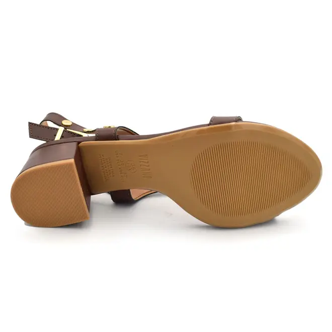 Sandália de Salto Bloco Feminina Vizzano Marrom 6291.1720.7286