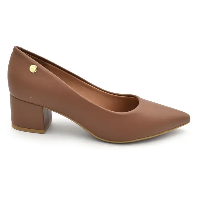 Scarpin de Salto Bloco Vizzano Caramelo 1220315-7286