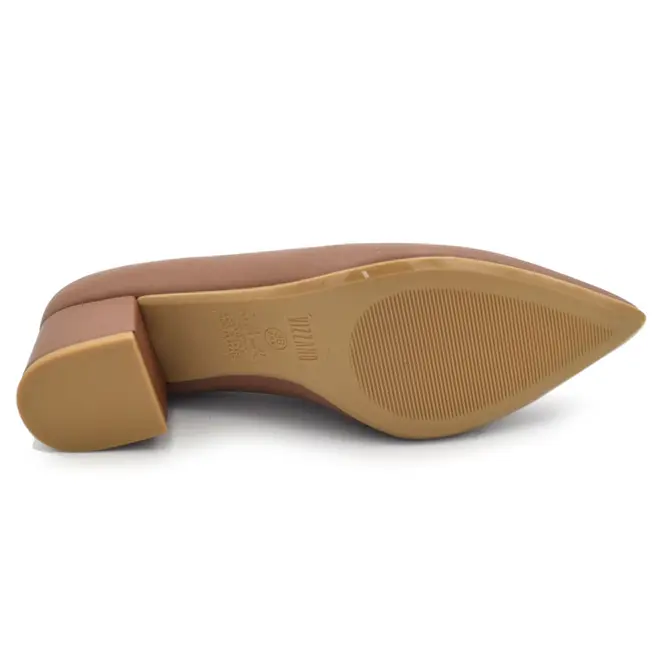 Scarpin de Salto Bloco Vizzano Caramelo 1220315-7286