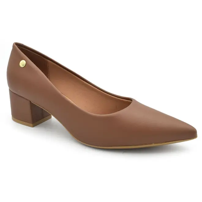 Scarpin de Salto Bloco Vizzano Caramelo 1220315-7286