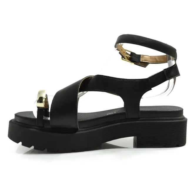 Sandália Flat Feminina Vizzano Preto 6499.122.7286