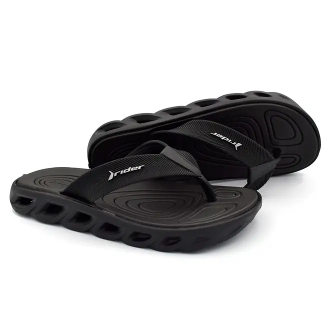 Chinelo Masculino Rider Power Preto 12623