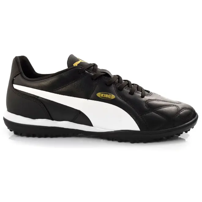 Chuteira Society de Couro Puma King Preto 106456
