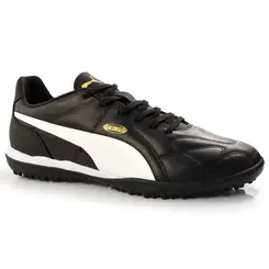 Chuteira Society de Couro Puma King Preto 106456