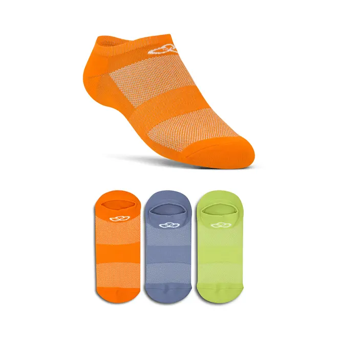 Meia Cano Invisível Neon Pacote c/ 3 pares Olympikus
