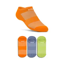 Meia Cano Invisível Neon Pacote c/ 3 pares Olympikus