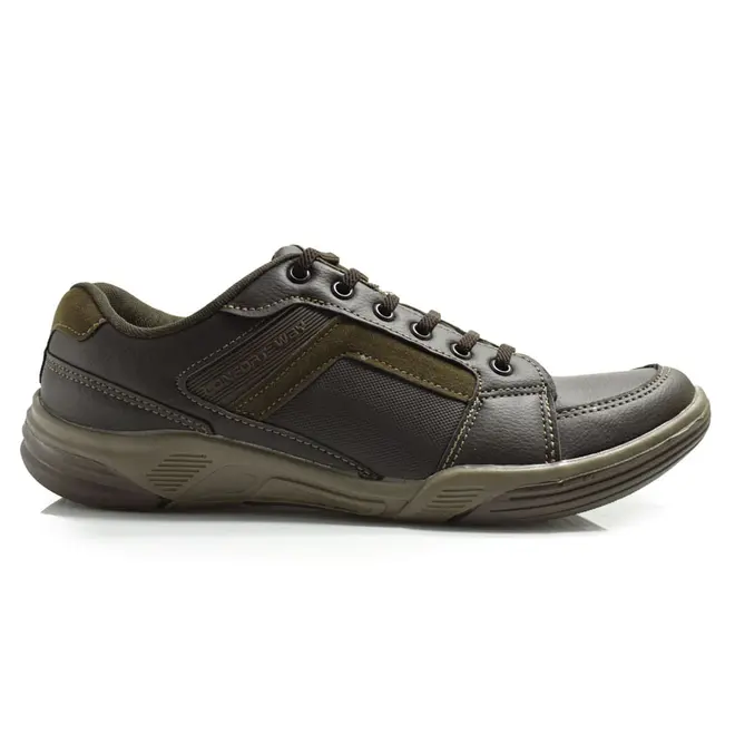 Sapatênis Masculino Confort Way Marrom 602502