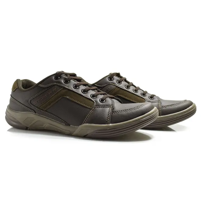 Sapatênis Masculino Confort Way Marrom 602502