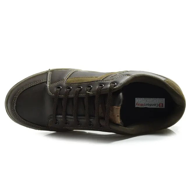 Sapatênis Masculino Confort Way Marrom 602502