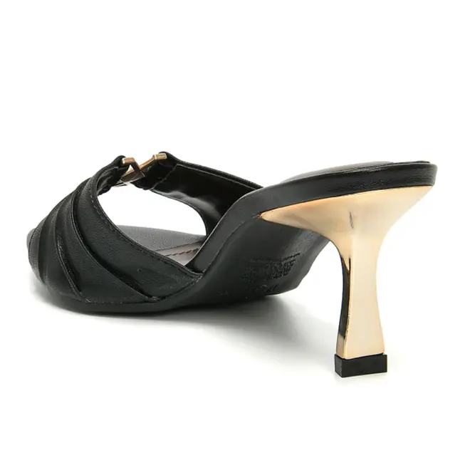 Tamanco de Salto Feminino Via Marte Preto 336-010-02