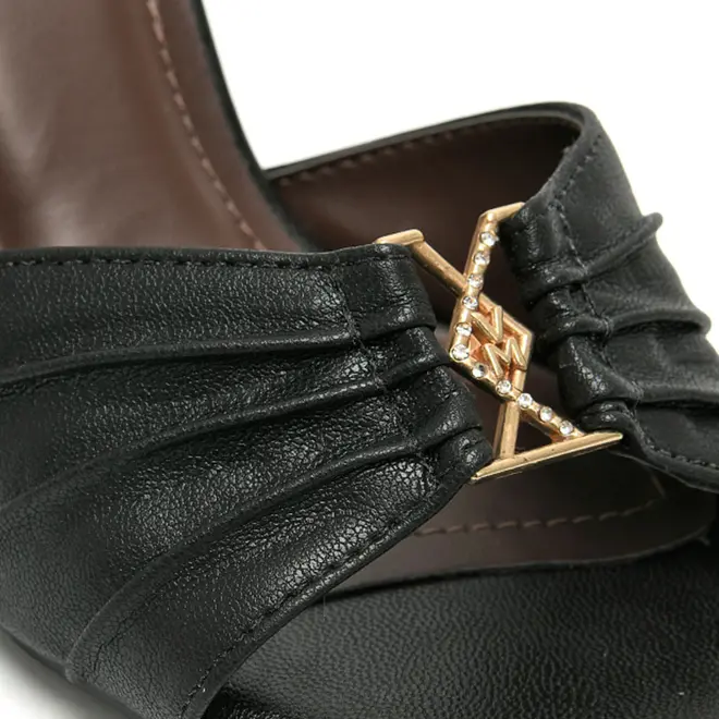 Tamanco de Salto Feminino Via Marte Preto 336-010-02