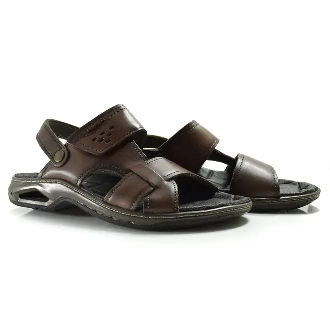 Sandália de Couro Masculina Pegada  Marrom 133234