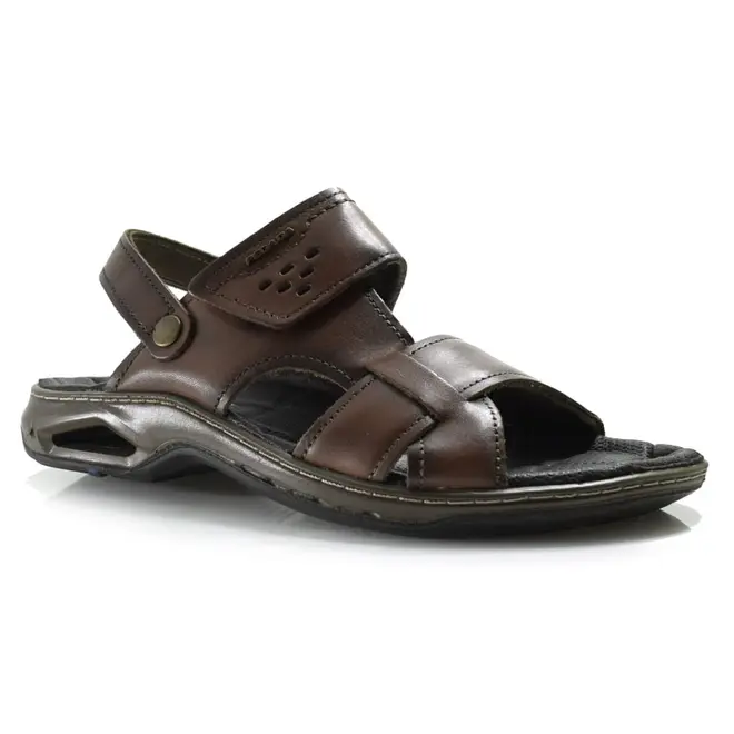 Sandália de Couro Masculina Pegada  Marrom 133234