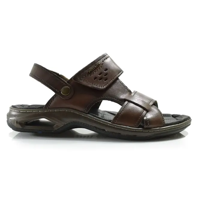 Sandália de Couro Masculina Pegada  Marrom 133234
