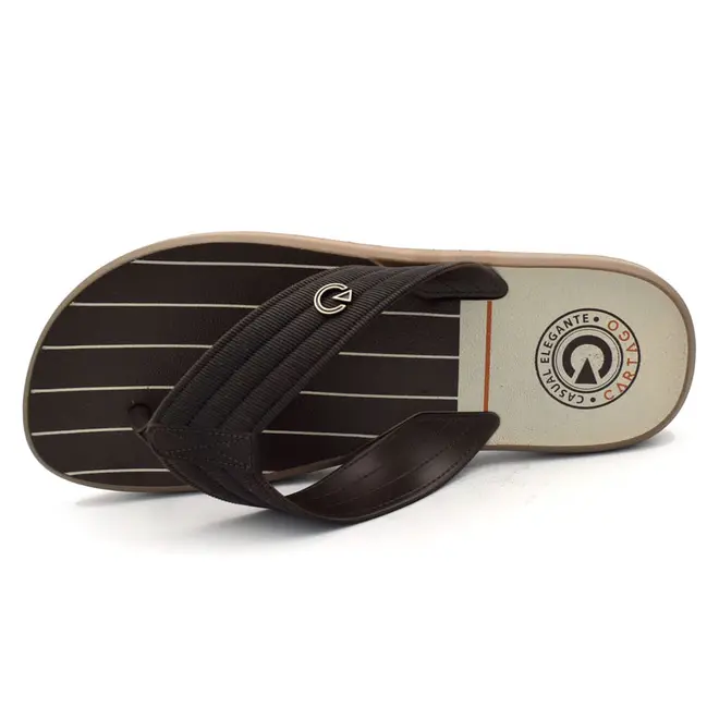 Chinelo Masculino Cartago Montreal Marrom 11729 JUN/24