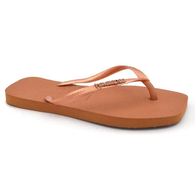 Chinelo Feminino Havaianas Slim Square Laranja 4148257