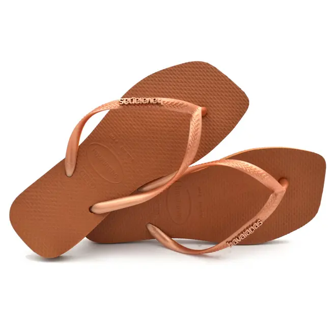 Chinelo Feminino Havaianas Slim Square Laranja 4148257