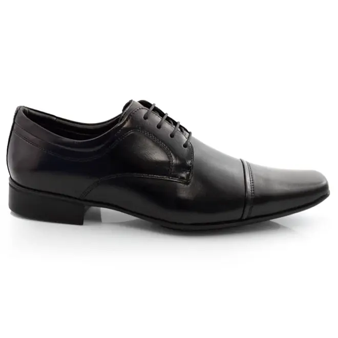 Sapato Social de Couro Jota Pe Air Vinitti Preto 77600