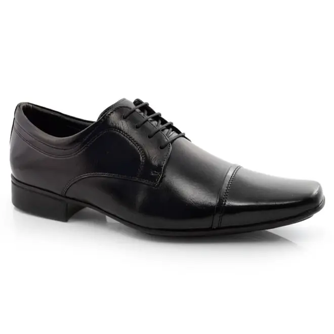 Sapato Social de Couro Jota Pe Air Vinitti Preto 77600