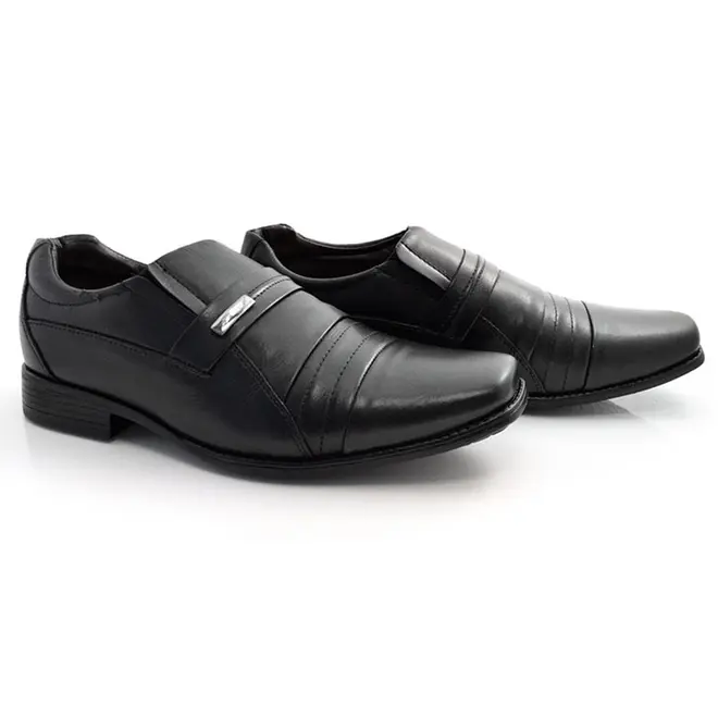 Sapato Social de Couro Zapattero Preto 8268