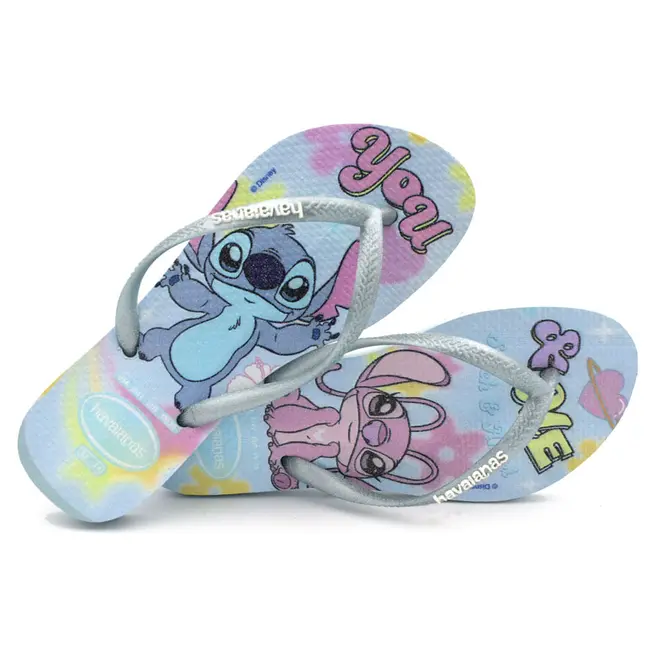 Chinelo Infantil Havaianas Slim Disney Azul 4150250 INF