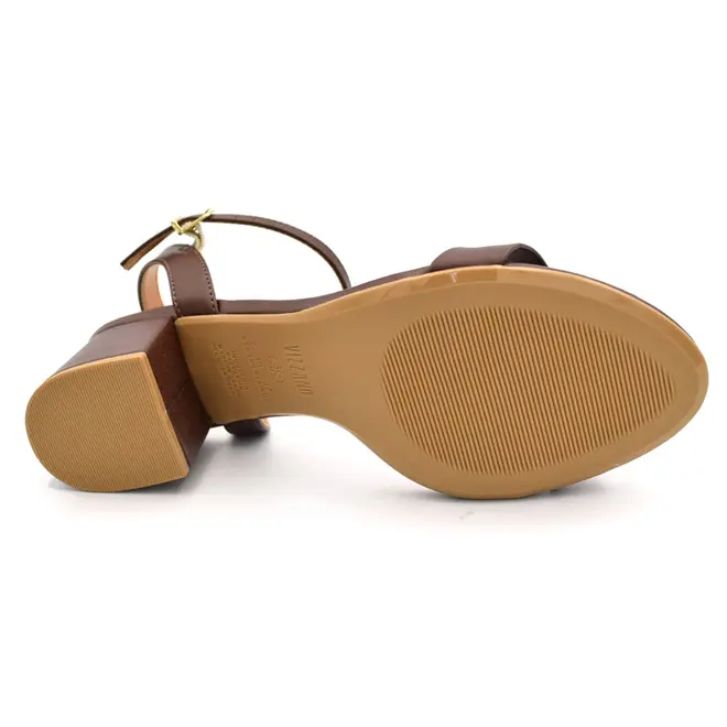 Sandália de Salto Bloco Feminina Vizzano Caramelo 6291.900.8389