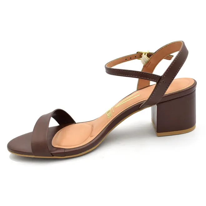 Sandália de Salto Bloco Feminina Vizzano Caramelo 6291.900.8389