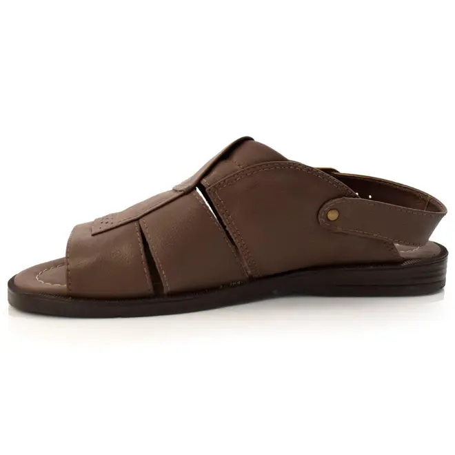 Chinelo de Couro Masculino Italianinho Marrom 34302
