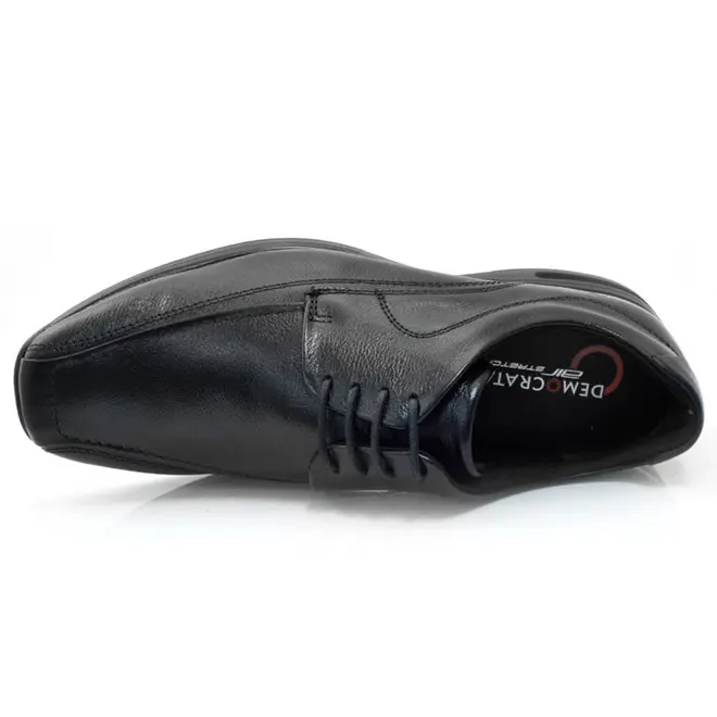 Sapato Social de Couro Democrata Air Sport Preto 448026