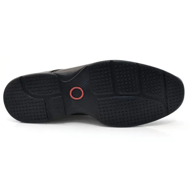 Sapato Social de Couro Democrata Air Sport Preto 448026