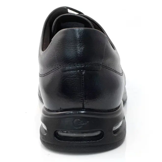 Sapato Social de Couro Democrata Air Sport Preto 448026