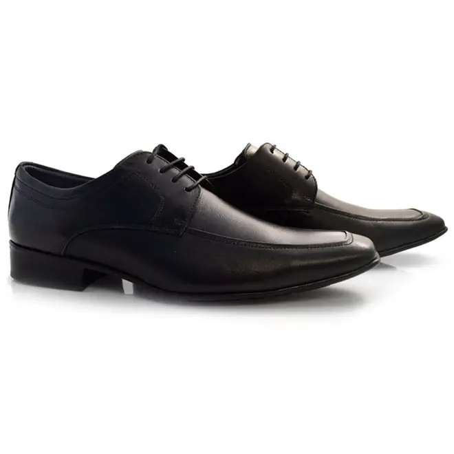 Sapato Social de Couro Jota Pe Detroit Preto 79101